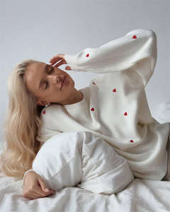 เสื้อสเวตเตอร์แบบสวมหัวสำหรับผู้หญิงเสื้อผ้าลำลองแบบถักไร้ตะเข็บมีสไตล์สำหรับฤดูหนาว - Product Image 4