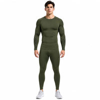Ensemble de vêtements de sport unisexe pour la course à pied et la gym, haute qualité, compression, sous-vêtement technique, Spandex/Polyester, UPF50+, séchage rapide
