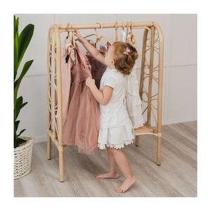 Rattan Clothing Rack <b>Baby</b> <b>Clothes</b> <b>Rails</b> Handmade Wicker Rack for Boutique Home Kids Room Decor - Product Image 1
