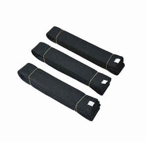 2025 venta al por mayor algodón blanco negro algodón BJJ cinturón de calidad superior arte marcial Karate cinturón personalizado hecho por HEXO ENTERPRISES - Product Image 5