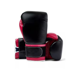 Gants de boxe professionnels en cuir respirant léger de haute qualité 16 oz, rembourrage en mousse, évacuation de l'humidité, fermeture à boucle et crochet - Product Image 2