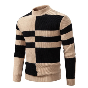 Pull d'hiver en cachemire 100% tricoté sur mesure pour homme, respirant, confortable, épaisseur en polaire, taille personnalisée - Product Image 2