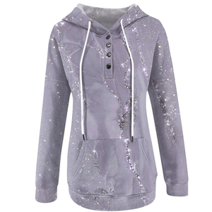 Sweats à capuche brodés pour femmes Sweat à capuche taille pull pour femmes Prix de gros bon marché Service OEM avec personnalisation - Product Image 5