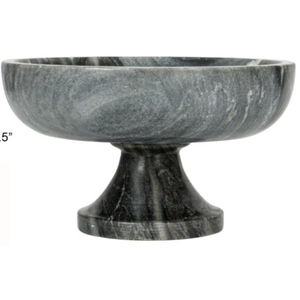 Decoración moderna hecha a mano para el hogar, Frutero de mármol negro, centro de mesa natural hecho a mano, cuenco para servir en la cocina para uso diario - Product Image 2