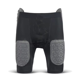 Pantalon de football d'été unisexe de style High Street Short en maille de coton imprimé personnalisé Vêtements de sport de football américain à motif solide - Product Image 5