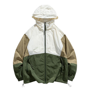 Chaqueta cortavientos de nailon Unisex 2025 personalizada ligera transpirable de talla grande cierre de cremallera impermeable puños elásticos Color - Product Image 1