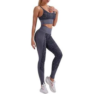 Sublimation Imprimé de Haute Qualité Design Unique Logo Personnalisé 100% Coton Sexy Fille Gym Porter Femme Yoga Legging Soutien-Gorge Ensembles 2024 - Product Image 1