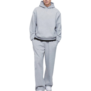 Mens Hoodies&Sweatshirt <b>Sets</b> Baggy Oversized <b>Sweatpants</b> and Hoodies <b>Set</b> High Quality Custom Tracksuit Heavyweight <b>Set</b> for OEM - Product Image 2
