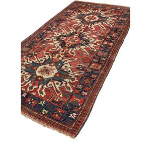 Tapis en laine noués à la main Kiaan, rose et violet, Paem-1327, motif géométrique abstrait, style Tabriz, rectangulaire, pour la maison, le salon, le couloir - Product Image 2