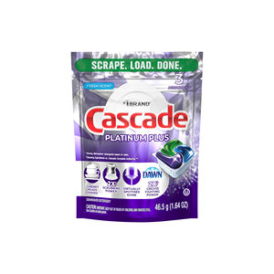 Cápsulas de Detergente para Lavavajillas Plus Pods, Aroma a Limón, 80%+ de Ingredientes Activos, Eliminación de Manchas y Grasa, Cascade Platinum Sparkling para EE. UU. - Product Image 4