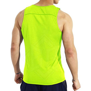 Débardeur athlétique pour homme en tissu tricoté ultra doux coton/polyester, séchage rapide, respirant, personnalisable, pour la musculation - Product Image 2