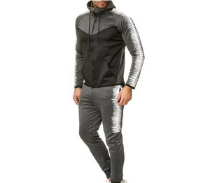 Conjuntos de chándal para hombre ecológicos de alta calidad, ropa de invierno transpirable con logotipo personalizado estampado, diseño de secado rápido de lana - Product Image 4