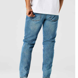 กางเกงยีนส์ขาตรงสำหรับผู้ชายกางเกงยีนส์ขาตรงสไตล์ลำลองสวมใส่สบายระบายอากาศได้ดี - Product Image 5