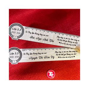 RÈGLE EN BAMBOU EN BOIS ÉCOLOGIQUE POUR LES ENFANTS RÈGLE DURABLE SOUTENANT L'ÉTUDE PRIX BON MARCHÉ RÈGLE EN GROS BONNE QUALITÉ - Product Image 2