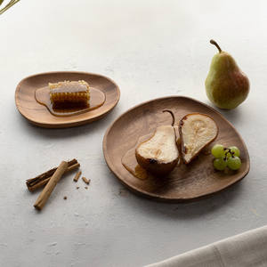 ชุดจานชามจานไม้ธรรมชาติสำหรับจัดแสดงอาหาร - Product Image 6