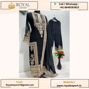 Exclusive New Heavy Faux Georgette Ready to Wear <b>Indian</b> & <b>Pakistani</b> <b>Clothing</b> Salwar Kameez - Product Image 5