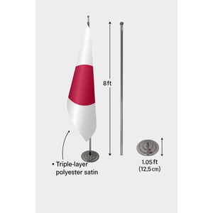 Japan Official Indoor String <b>Flag</b>-Digital Printing Aluminum <b>Pole</b> Cotton & Polyester/Poly Silk Materials - Product Image 6