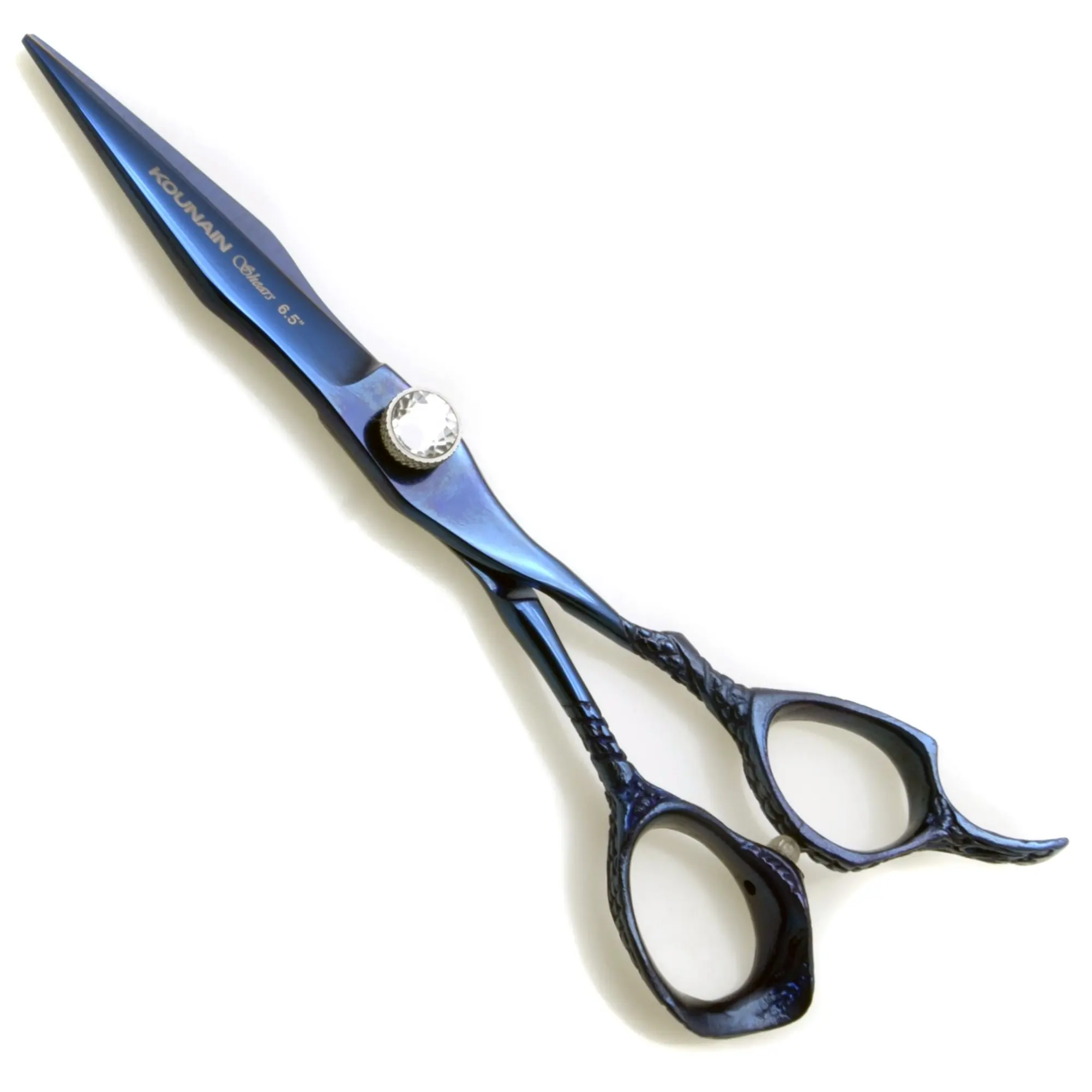 KOUNAIN 6.5 "con manico di drago forbici per capelli di qualità superiore in acciaio inossidabile cesoie di bellezza affilate come rasoio taglio blu