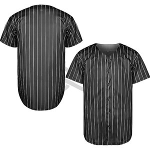 High Quality Sublimation Printing Free Design Best Selling Unisex Short Sleeve Button Baseball Jersey Breathable Plus Size - Product Image 1