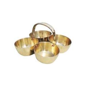 Bol de service décoratif en laiton de qualité supérieure pour une décoration de cuisine élégante et une utilisation fonctionnelle lors des réunions de famille - Product Image 5