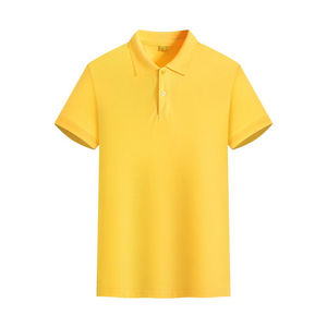 Logo de golf en tricot écologique en polyester pour hommes, coupe régulière, solide, pour bouton, manches courtes, taille plus, décontracté, anti-rides - Product Image 6