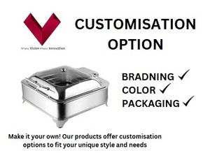 Suministro Directo de Fábrica de Recipiente para Calentar Comida Cuadrado de Acero Inoxidable con Marco en W de 7L, Servidor de Buffet Cuadrado de Acero Inoxidable, Recipiente para Calentar Comida con Marco de Acero Inoxidable - Product Image 3