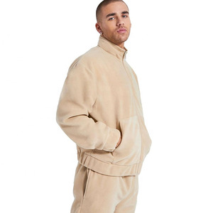 Chándal de Alta Calidad 100% Algodón con Cremallera para Hombre, Cuello Alto, Ropa Deportiva, Diseño Personalizable, Traje Deportivo de Invierno, Color Sólido - Product Image 6