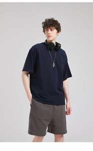 Camiseta de algodón 100% de gran tamaño de peso pesado para hombre de marca superior comodidad antiarrugas con tejido de ganchillo y patrón impreso - Product Image 3