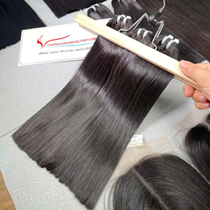 ผมแท้เวียดนามยี่ห้อ Thanh รุ่น Remy Bone Straight แบบเป็นมัด หนาแน่น ปลายผมเต็ม  ขายดีที่สุด ต่อผมจากโรงงานโดยตรง แบบเย็บสองชั้นด้วยเครื่อง - Product Image 2