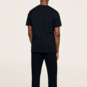 T-shirts col rond pour hommes confortables et respirants 100% mélange de coton avec broderie de mode impression numérique approvisionnement OEM en vrac - Product Image 3