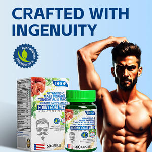 男性用健康補助食品 マカ、淫羊藿、牡蠣ペプチド、DHA、ビタミンC、E配合 エネルギー、スタミナ、筋肉サポート 60カプセル - Product Image 4