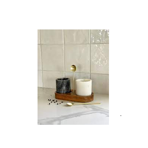 Cuenco de sal de mármol personalizado, juego de molinillo de sal y pimienta de granito y uso hecho a mano a bajo precio, oferta - Product Image 5