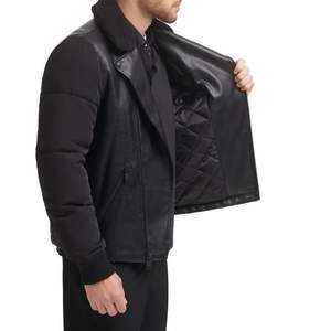 Veste en cuir élégante pour hommes la plus vendue disponible en différents modèles, vêtements d'extérieur à la mode coupe classique, manteau streetwear chaud personnalisé - Product Image 4