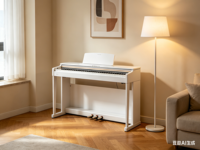 KINGMUSICO SKB04 88 Key Digital Piano French DREAM Audio Source 81 Polyphony Upright Electric Piano with Bench