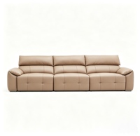 Italienisches Luxus-Wohnzimmermöbel: Ausziehbares Modulares Elektrisches Relaxsofa-Set, Stoff-Ecksofa-Bett