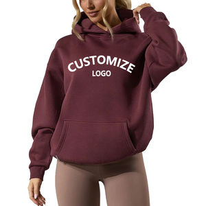 Hoodies personnalisés pour femmes grandes tailles, décontractés, en coton tissé, surdimensionnés, 220/240 g/m², respirants, pour l'automne, fabrication sur mesure, numériques - Product Image 1