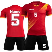 Uniformes de Fútbol Personalizados 2024, 100% Poliéster, para Hombre, Conjuntos de Camisetas de Fútbol de Equipo, Impresión Digital de Alta Calidad, Logotipo Personalizado