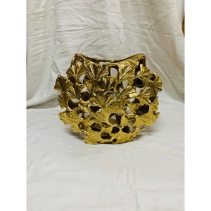 Les plus exigeants de haute qualité plaqué or Antique élégant Designer métal fleur Vase Table pièce maîtresse et fournitures de décoration - Product Image 2