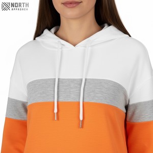 Sudaderas con capucha de talla grande a la moda para mujer, sudaderas de algodón tejidas con diseños personalizados, precio al por mayor, accesorios de invierno con capucha - Product Image 4