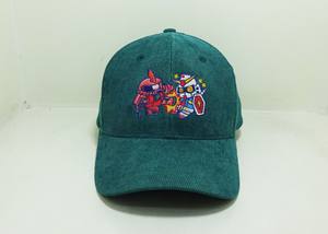 Gorra de béisbol con logotipo bordado en 3D personalizado al por mayor, sombreros informales cortados con láser de 5 paneles, gorra de pana de perfil medio, fábrica OEM de Vietnam - Product Image 2