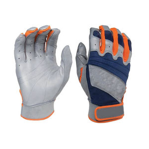 Wholesale Supplier Professional Baseball <b>Batting</b> Gloves Factory Direct Custom Logo Private Label Leather Ambidextrous Hook Loop - Product Image 1