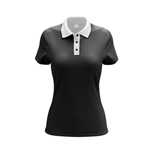 Chemise de golf en coton/fibre de bambou pour femmes de qualité de luxe respirant Anti-rides tissu tricoté à séchage rapide motif solide pour - Product Image 2