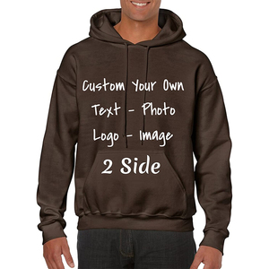 เสื้อฮู้ดผ้าฝ้ายโอเวอร์ไซส์ของผู้ชาย500gsm 100% - Product Image 4