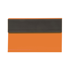 Supporto per etichette MEGA, magnetico, 80 x 150mm, Arancione, 50 pz. / confezione.- HEM380-150/8 - Product Image 1