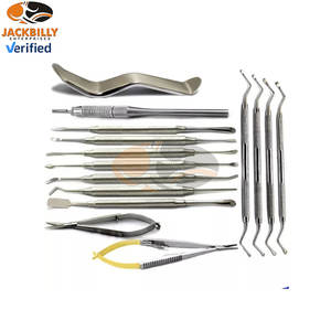 Kit de micro chirurgie orale parodontale dentaire Instruments chirurgicaux de haute précision avec ascenseurs Construction en acier inoxydable - Product Image 1