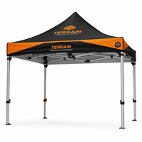 Tente publicitaire 10x10 en aluminium pour salon professionnel, événement, chapiteau, gazebo, auvent, tente pop-up personnalisée imprimée
