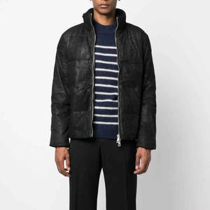 Professionnel fait en cuir de vachette véritable en gros vente chaude de haute qualité poids léger meilleure conception 2025 hommes veste en cuir - Product Image 3