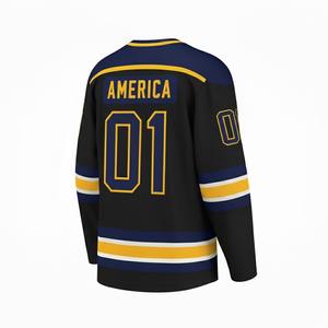 JERSEY DE HOCKEY PERSONALIZADO SUBLIMATED OEM FÁBRICA SUMINISTRO ENVÍO RÁPIDO PERSONALIZADO PARA EQUIPOS - Product Image 2