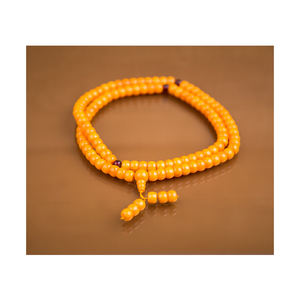 Chapelet de prière bouddhiste naturel Mala avec perles en pierres précieuses sculptées, Jaap Mala écologique au meilleur prix - Product Image 4