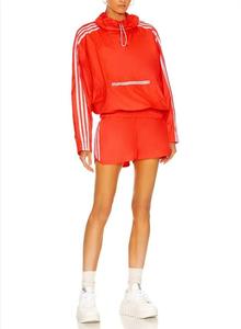 Ensemble court et coupe-vent 2 pièces avec fermeture à glissière complète, tenues d'été, veste de survêtement et ensemble court pour femmes - Product Image 6